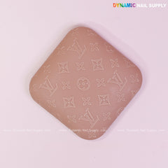 (Neutral skin Color LV Engrave) Elbow Pad Pillow for Nail Tech : Soft Pu Leather, Supportive, Built for Long Hours Usage
