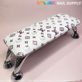(Dark Pink Hell0Kitty+LV) Leather Armrest Cushion Pillow for Pedicure Manicure (Reposabrazos Para Manicura)