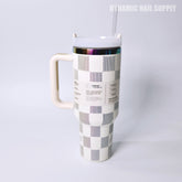 (White Caro) Stainless Steel Tumbler (40oz)