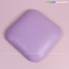 (Violet GC Engrave) Leather Elbow Cushion Pad Arm Rest Support for Manicure or Pedicure