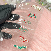 30 pcs Charm for Christmas nails (Socks, Candy, Snowman)