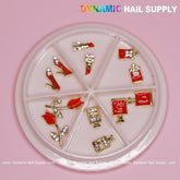 12 pcs Valentines Nail charms for designer (Lipstick/Shoes/Perfume)