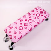(HLA024 - Pink LV Pattern - Light Pink Base) Armrest for Nail Salon Pedicure Services (Reposabrazos Para Manicura)