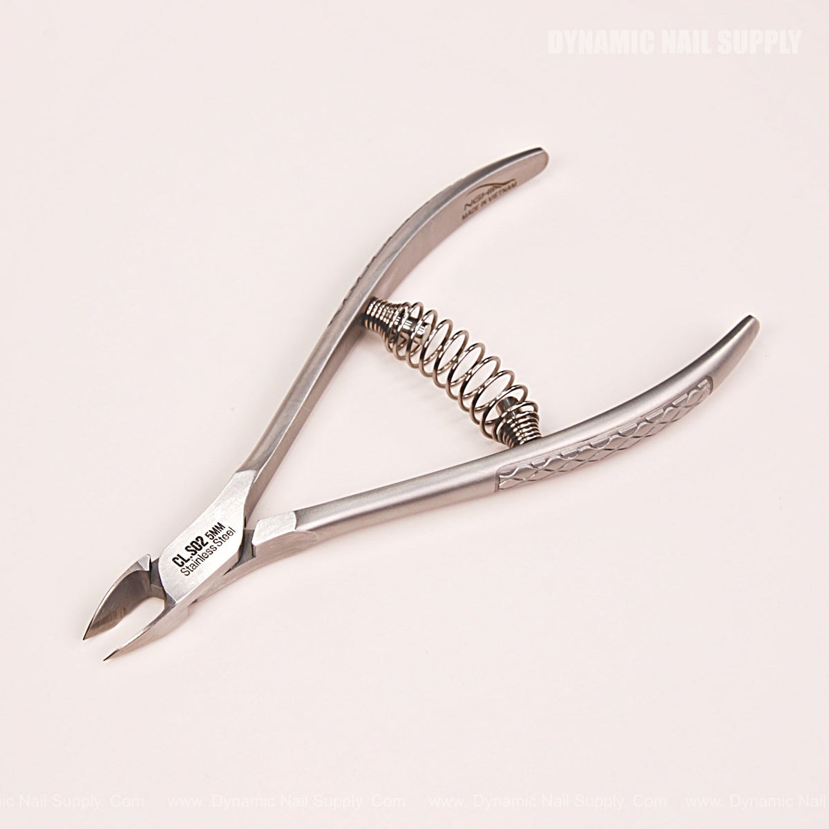 CL.S02 5MM - Professional Cuticle Nippers Spiral Springs Stainless Steel