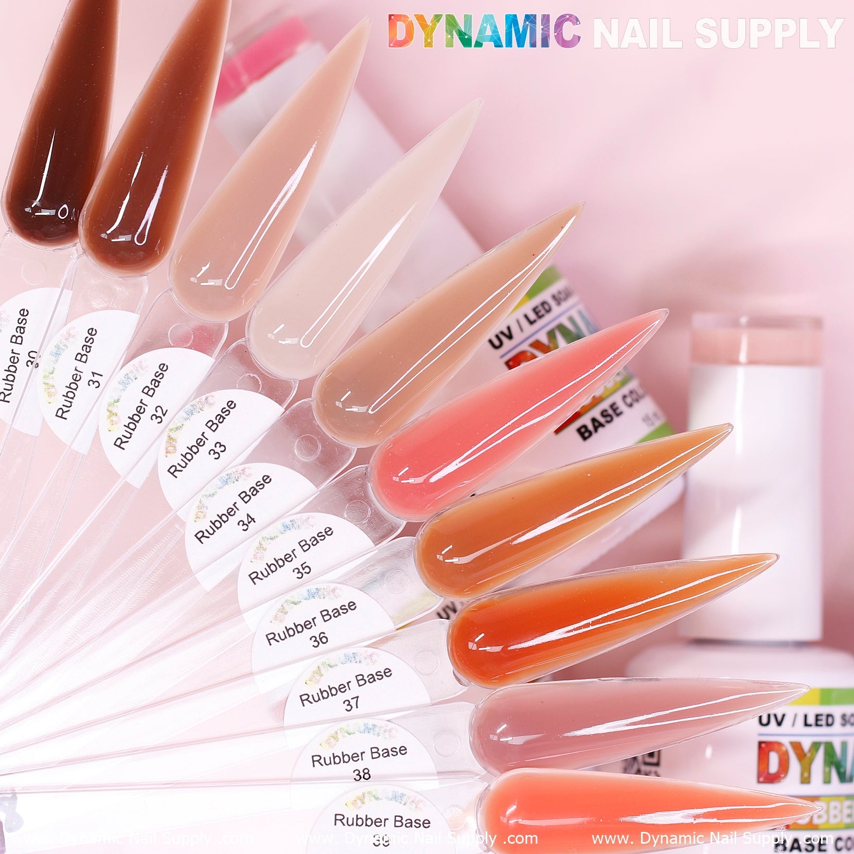 (BIAB) Rubber Base gel (Builder Gel in a Bottle) Number 30 to 39 collection