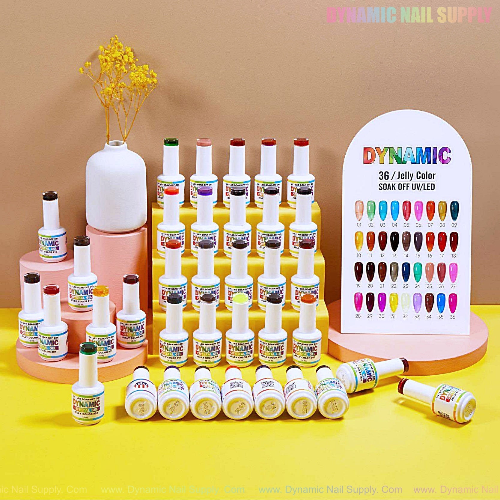 Crystal Gel Polish - Jelly Color Collection (36 sheer colors)