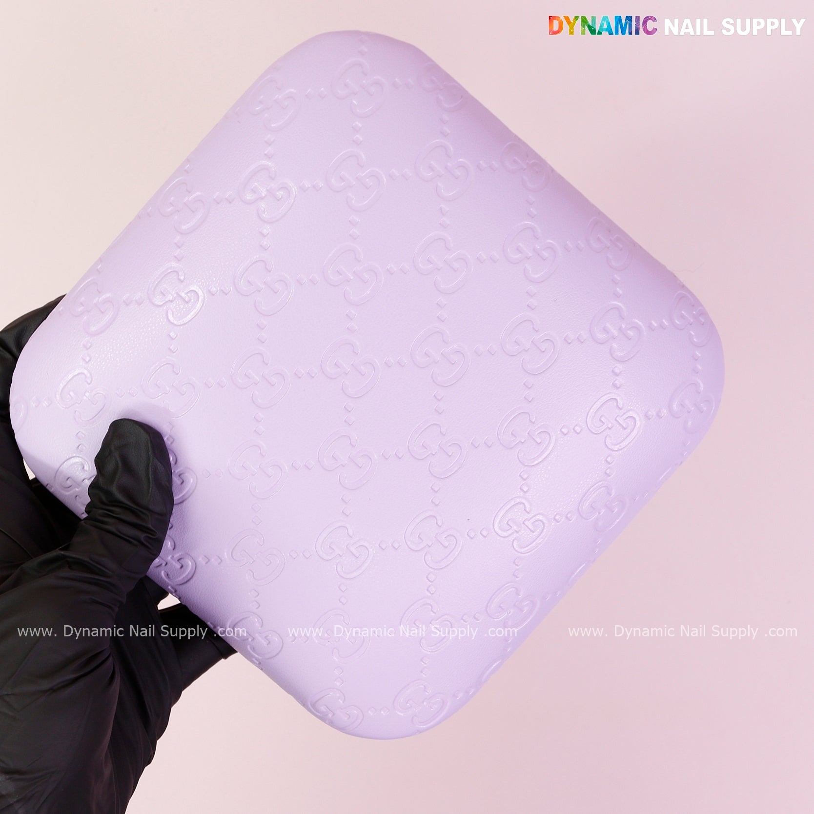 (Violet GC Engrave) Leather Elbow Cushion Pad Arm Rest Support for Manicure or Pedicure