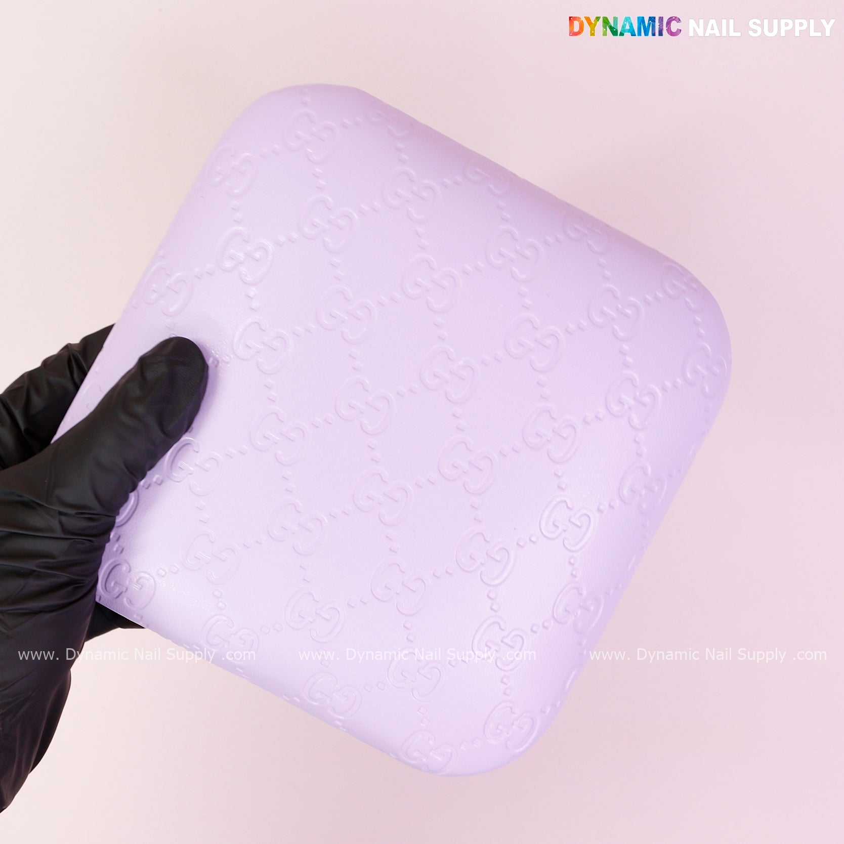 (Violet GC Engrave) Leather Elbow Cushion Pad Arm Rest Support for Manicure or Pedicure