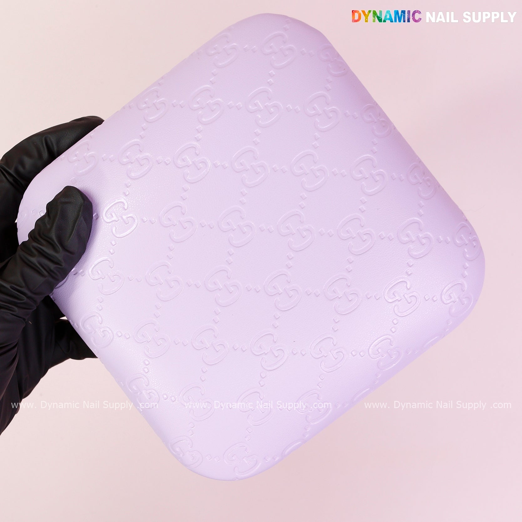 (Violet GC Engrave) Leather Elbow Cushion Pad Arm Rest Support for Manicure or Pedicure