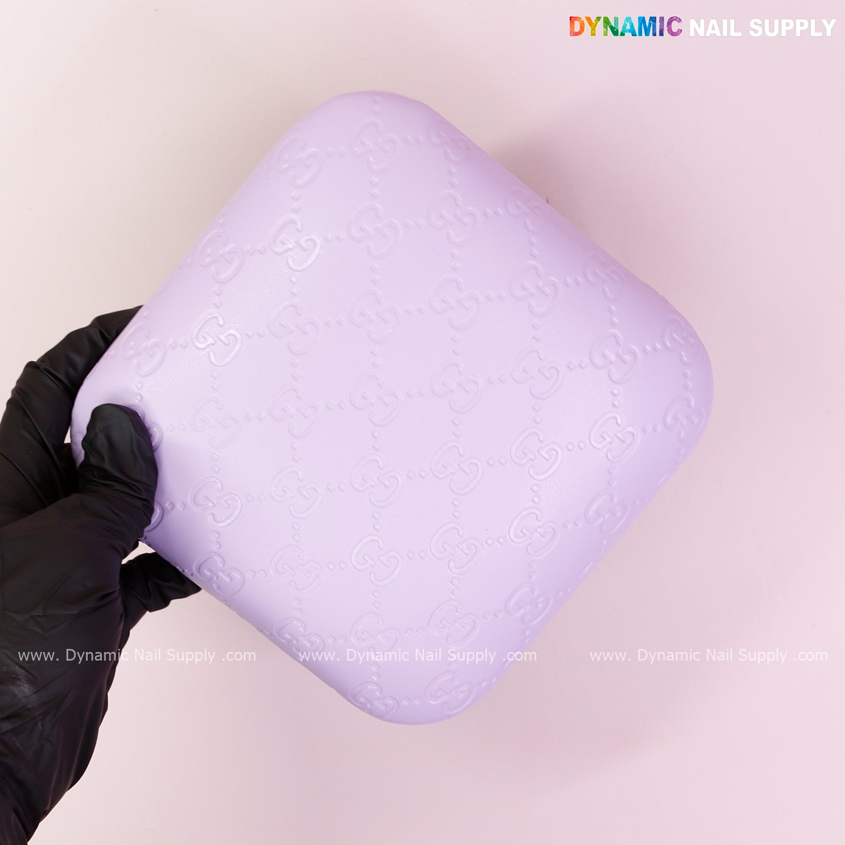 (Violet GC Engrave) Leather Elbow Cushion Pad Arm Rest Support for Manicure or Pedicure