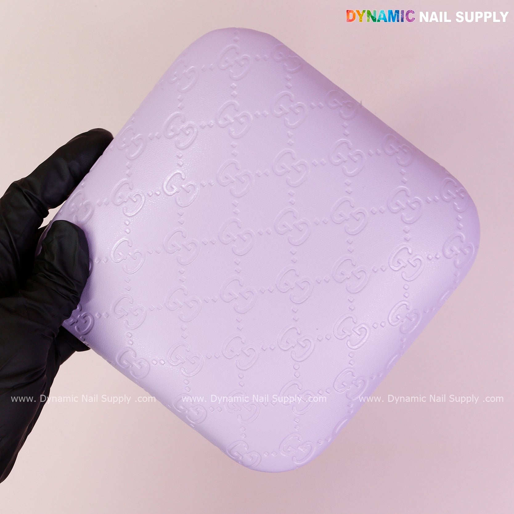(Violet GC Engrave) Leather Elbow Cushion Pad Arm Rest Support for Manicure or Pedicure