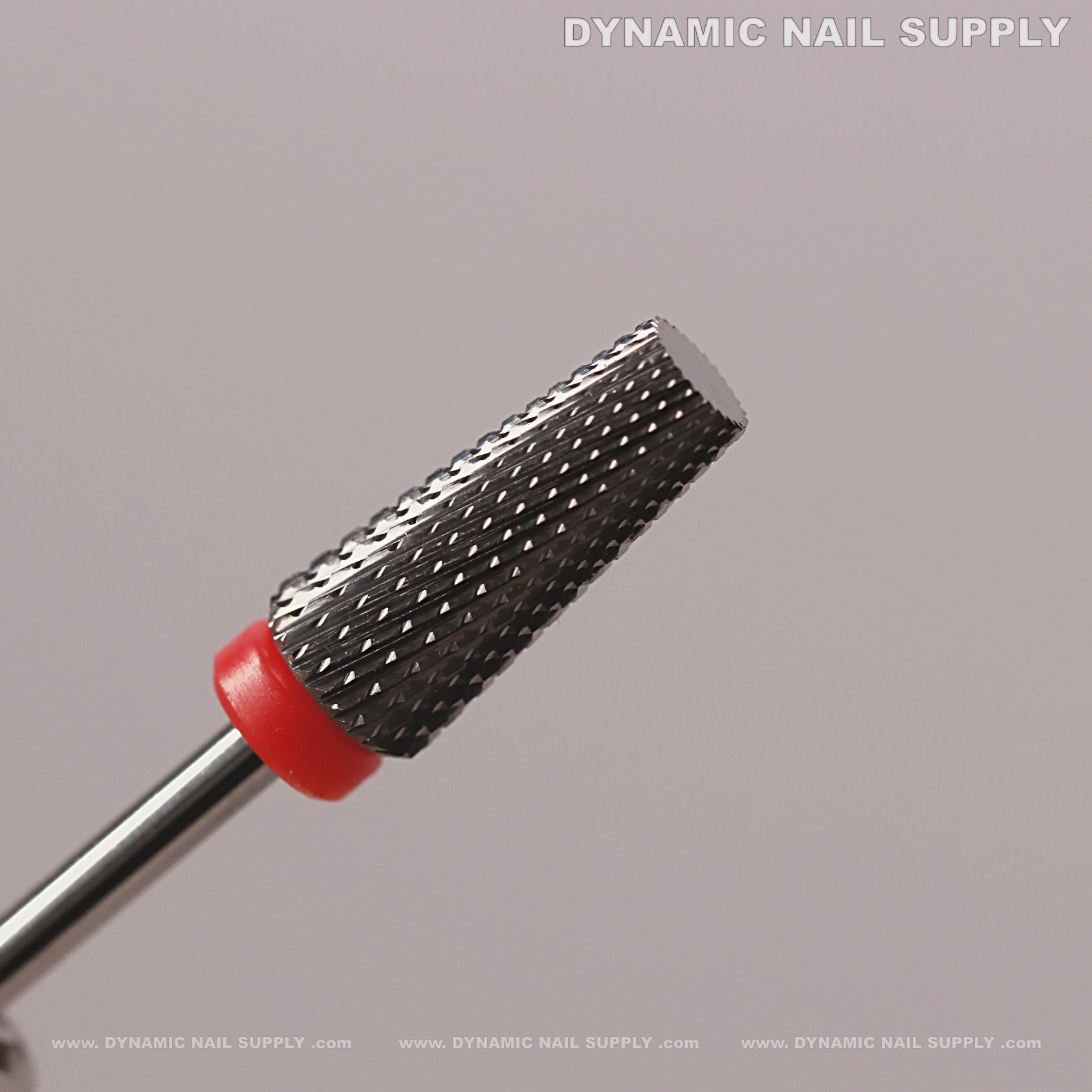 5-in-1 Fine Silver Tapered Flat-Top Carbide Nail Drill Bit - Sealing Cuticle and Smooth Out Acrylic
