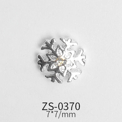 24pcs Snowflake Charms for Winter and Christmas nails art design