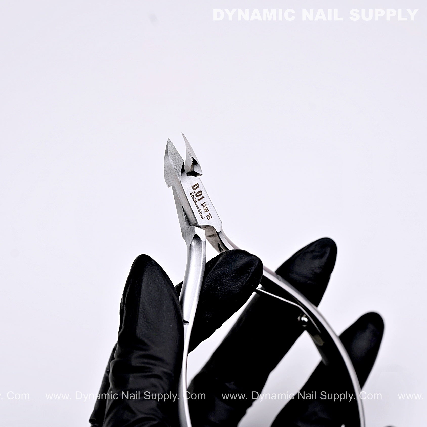 D01 - Jaw 16 - Manicure Stainless Steel Cuticle Nippers with Precision Full Jaw Trimmer Blade