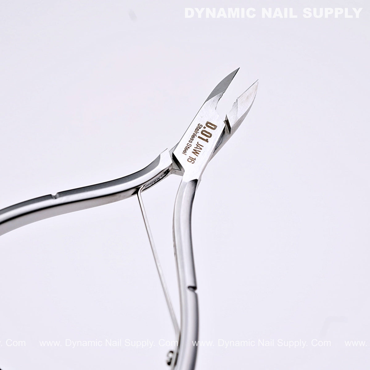 D01 - Jaw 16 - Manicure Stainless Steel Cuticle Nippers with Precision Full Jaw Trimmer Blade