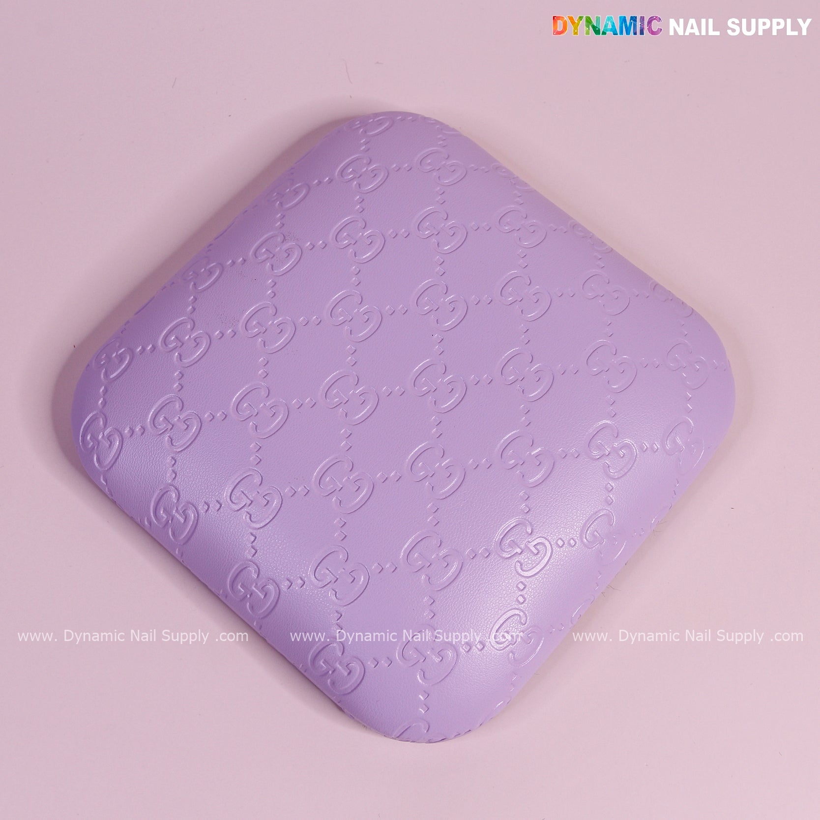 (Violet GC Engrave) Leather Elbow Cushion Pad Arm Rest Support for Manicure or Pedicure