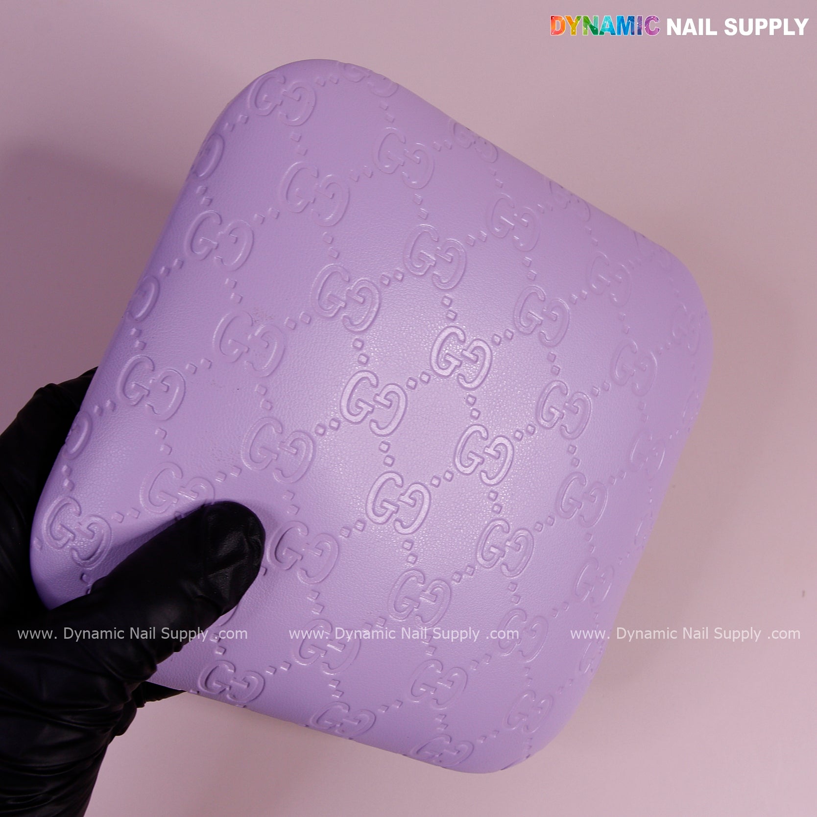 (Violet GC Engrave) Leather Elbow Cushion Pad Arm Rest Support for Manicure or Pedicure