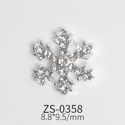 24pcs Snowflake Charms for Winter and Christmas nails art design