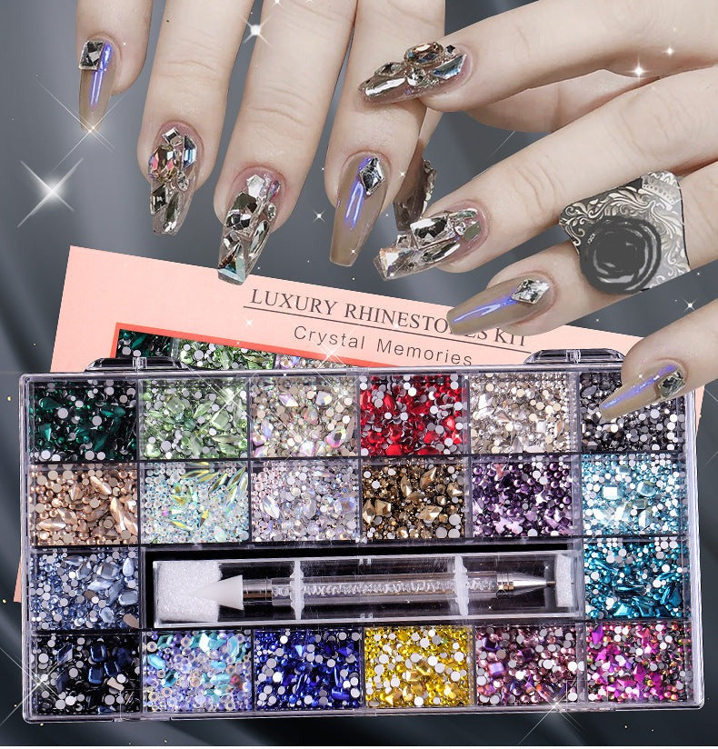 DH079 Multi-color mix-shape Rhinestone Set - 20 colors
