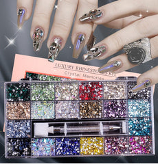 DH079 Multi-color mix-shape Rhinestone Set - 20 colors