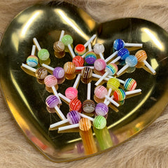 30pcs (Mixed Color) 3D Mini Lollipop Candy Charms for Cute Nails art design