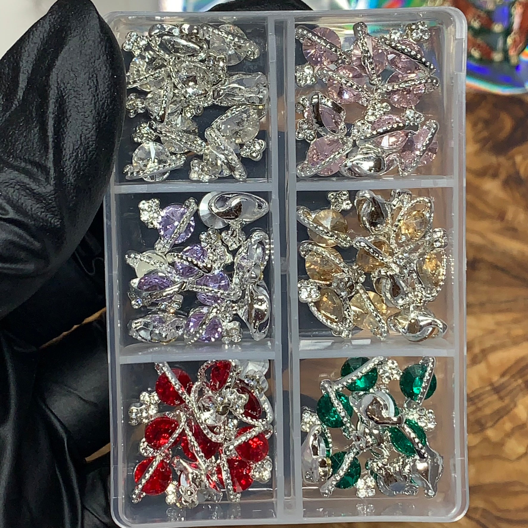 60 pcs Planet Charm for Nails art designer (Trending Global shape charms)