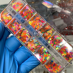Colorful Mixed Shape Glitters / Sequins (SKU: 8933) for Nail art designs