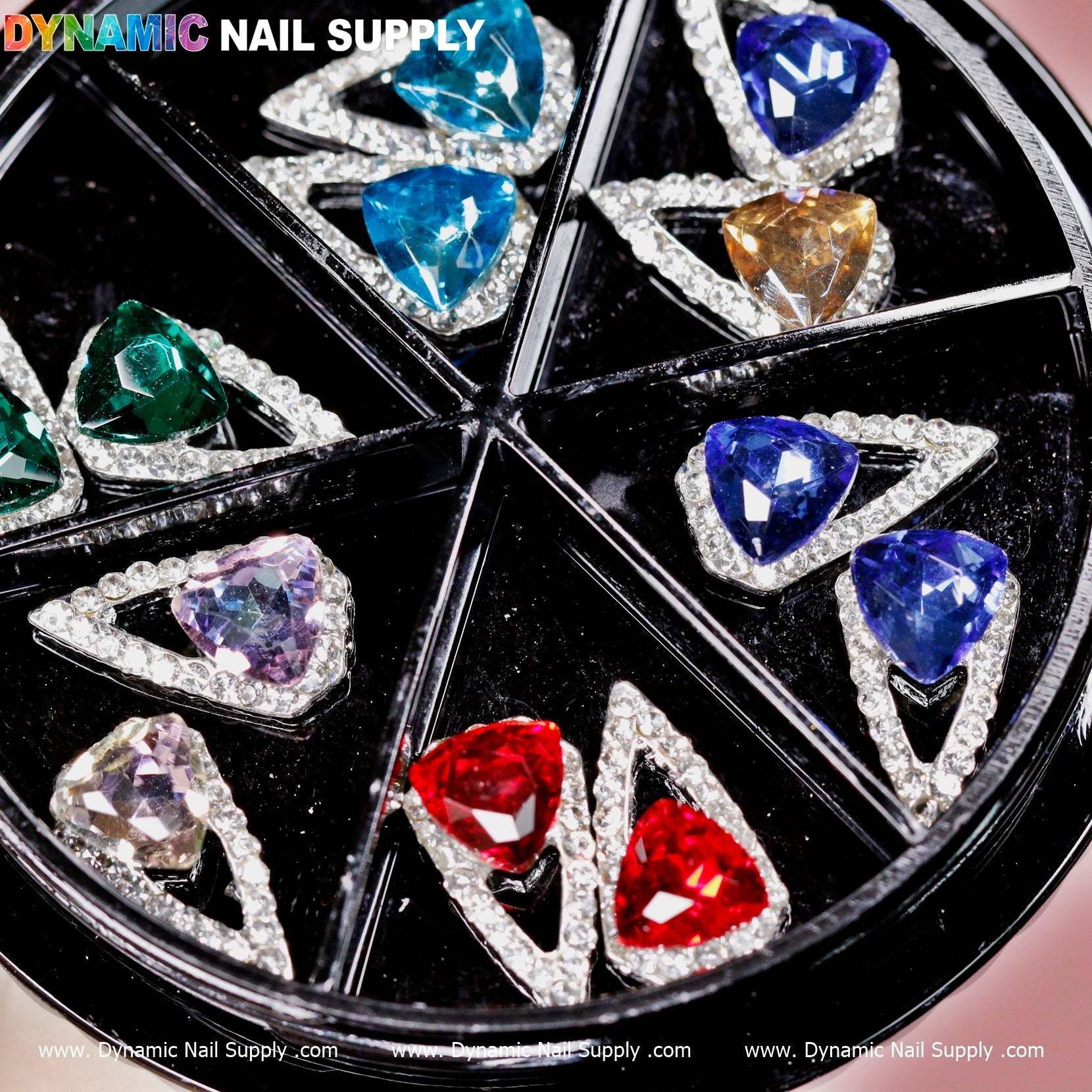 12 pcs Luxury Water Drop Shape Nail Charms