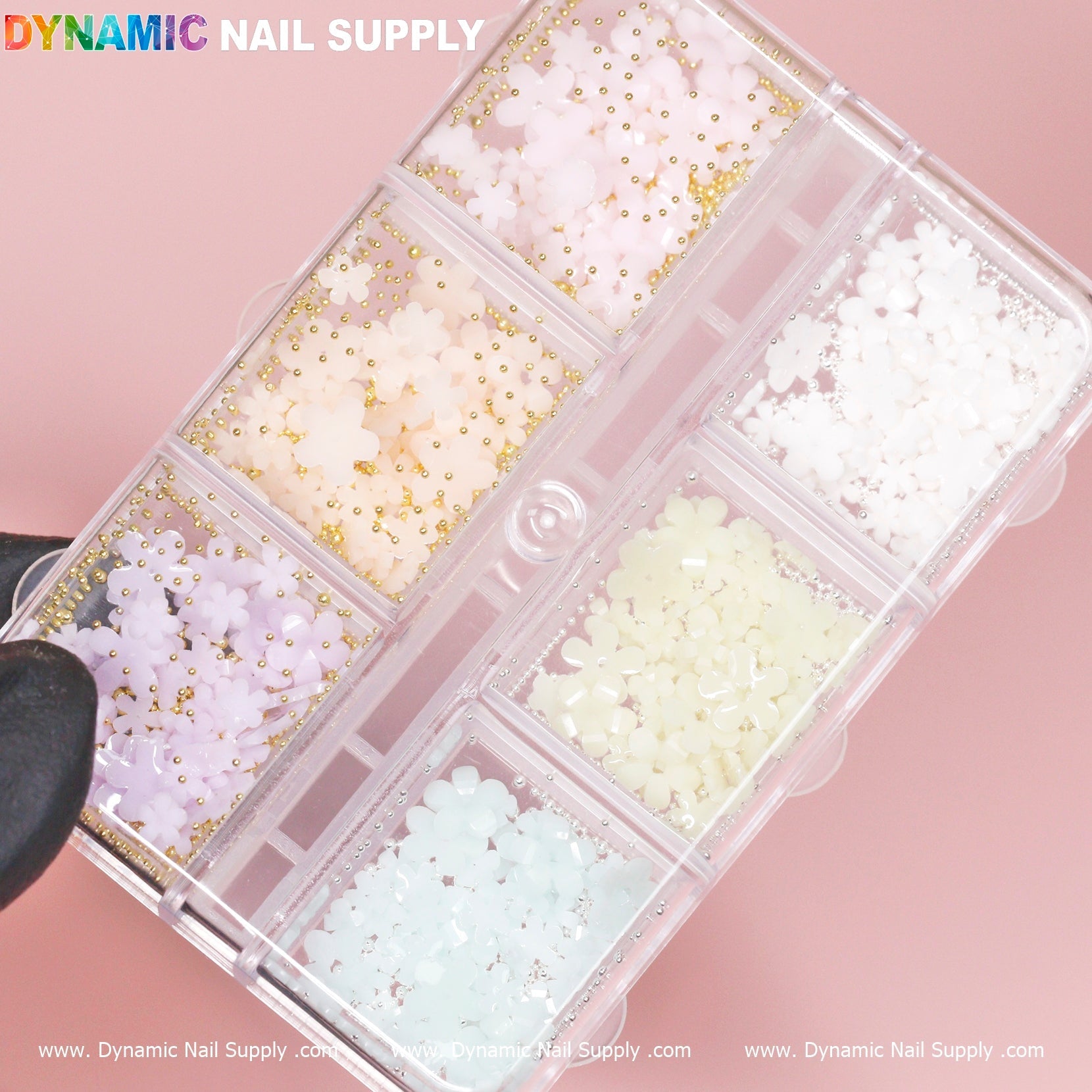 (Pastel) 3D resin Flowers for Spring Nails Art design