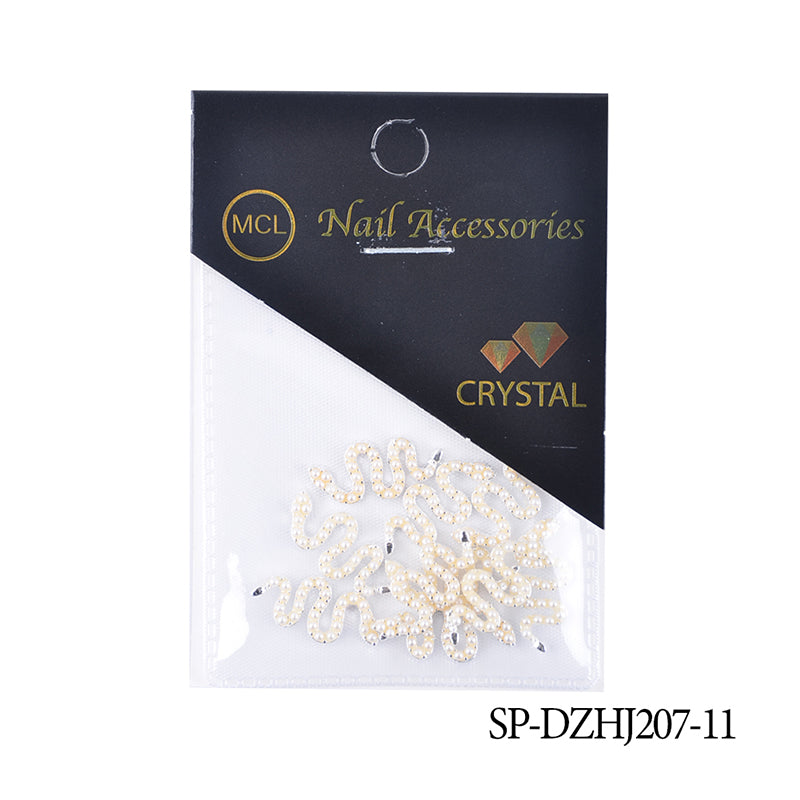 10 pcs of Snake Shape Charms for Nails Art Design (Smaller version)