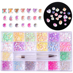 DH053 Multi-color water-drop-style rhinestone set