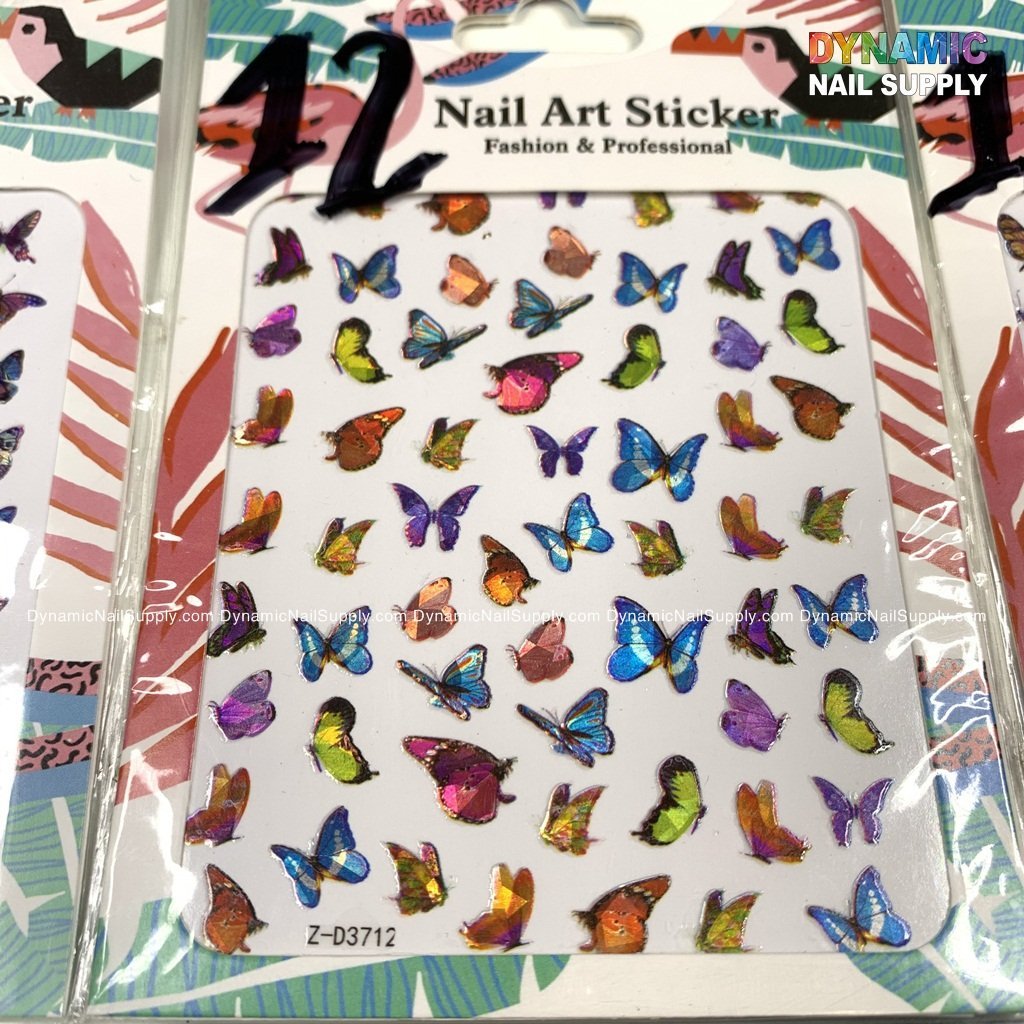Butterfly stickers for nails art design - 12