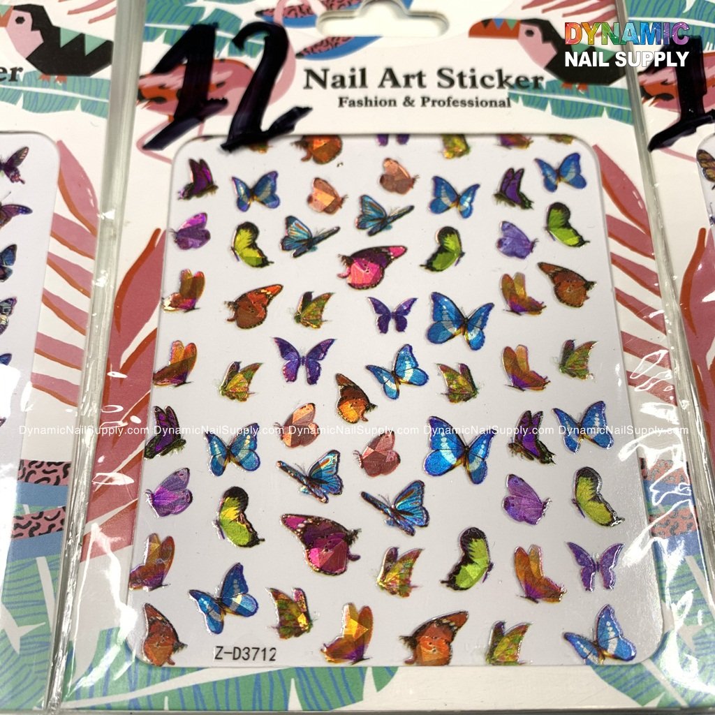 Butterfly stickers for nails art design