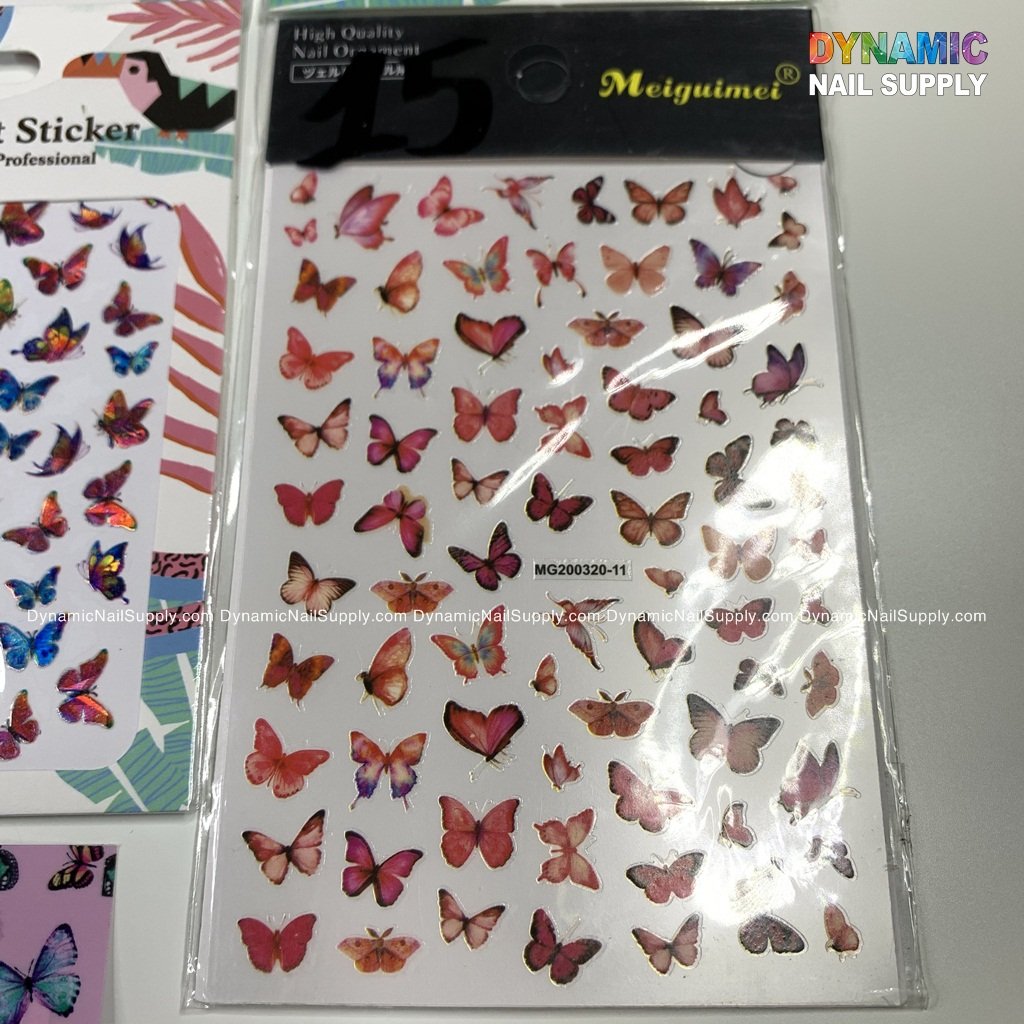Butterfly stickers for nails art design