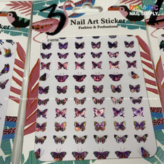 Butterfly stickers for nails art design
