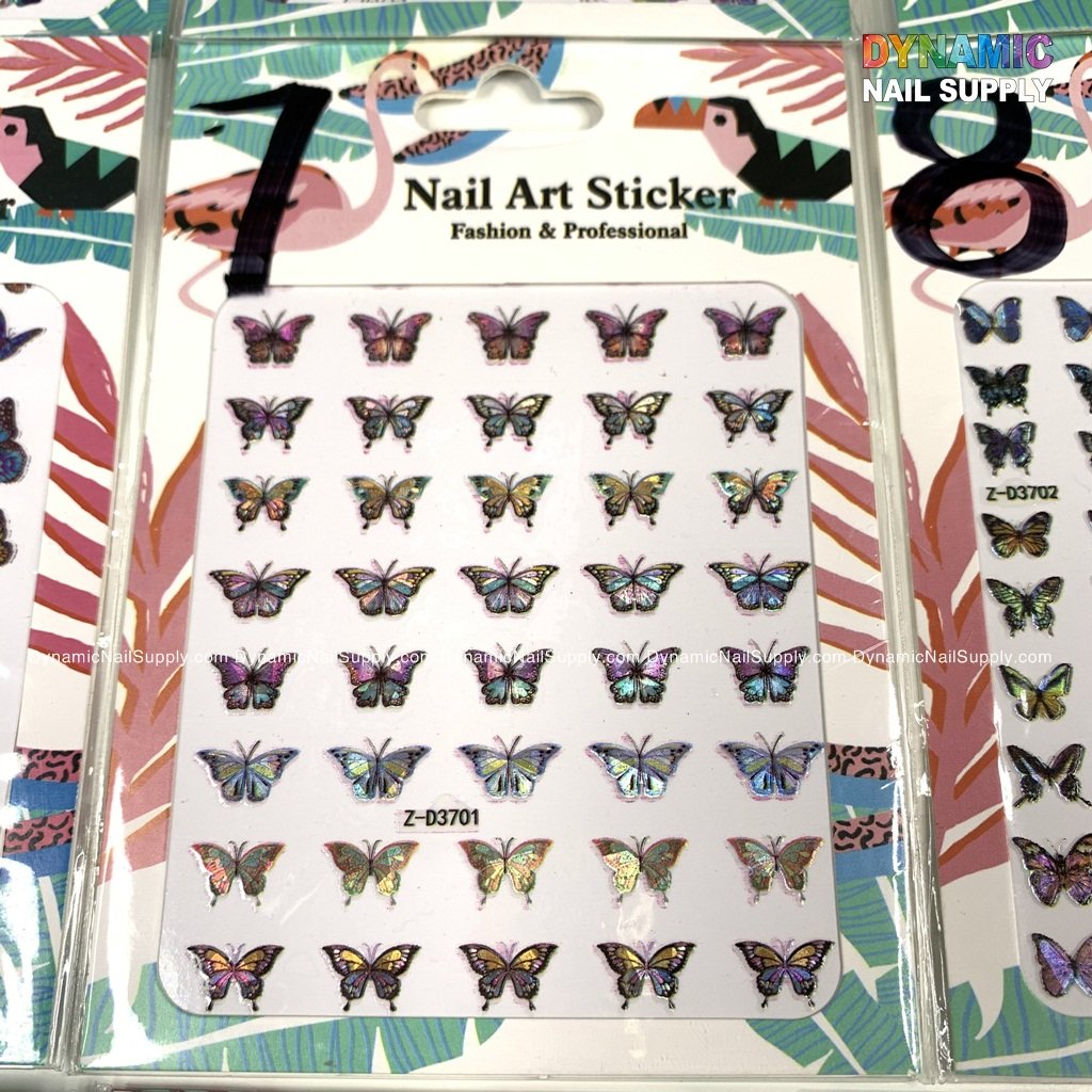 Butterfly stickers for nails art design