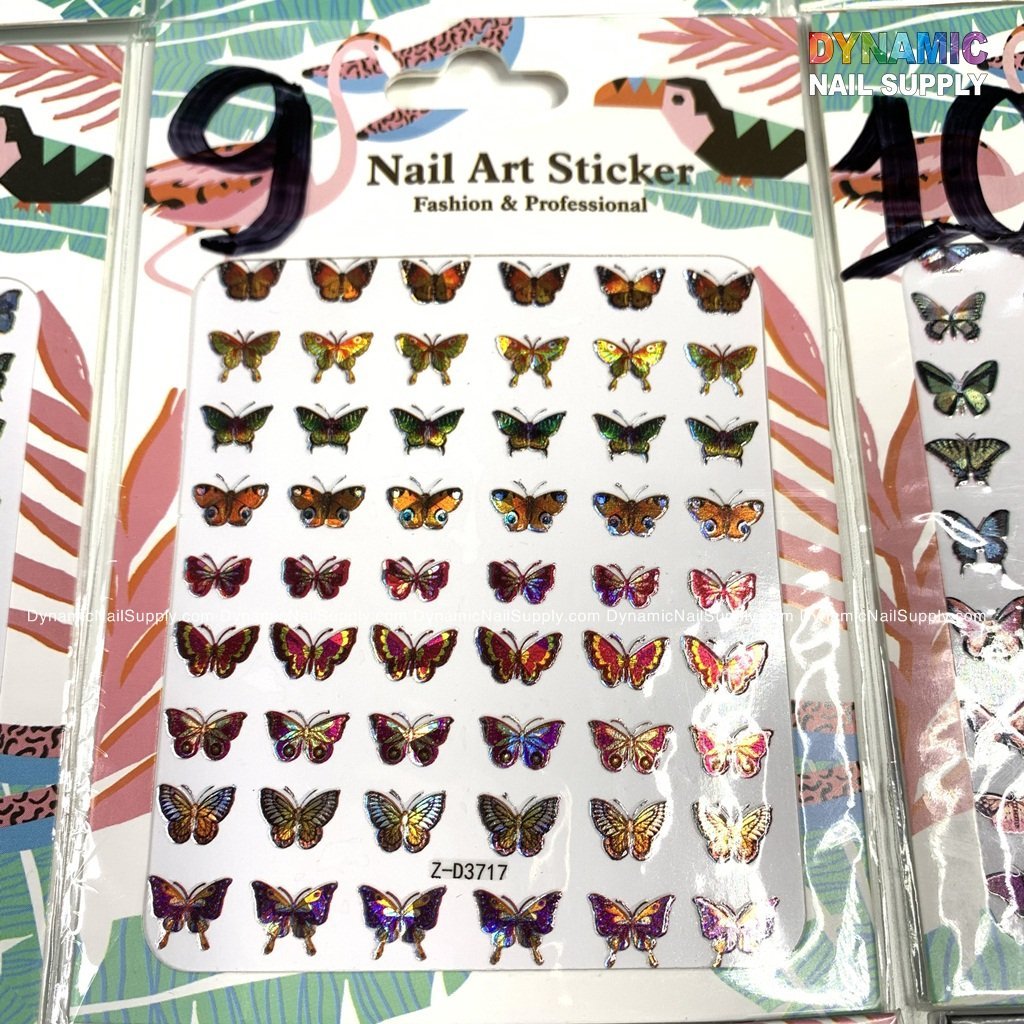 Butterfly stickers for nails art design - 9