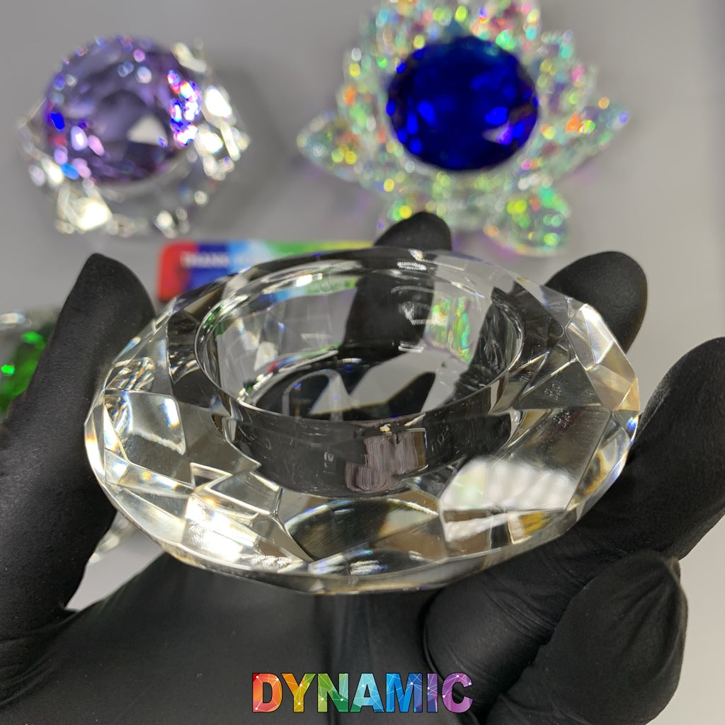 CRYSTAL DAPPEN DISH - HEXAGON - ROUND - HEART - LOTUS SHAPE