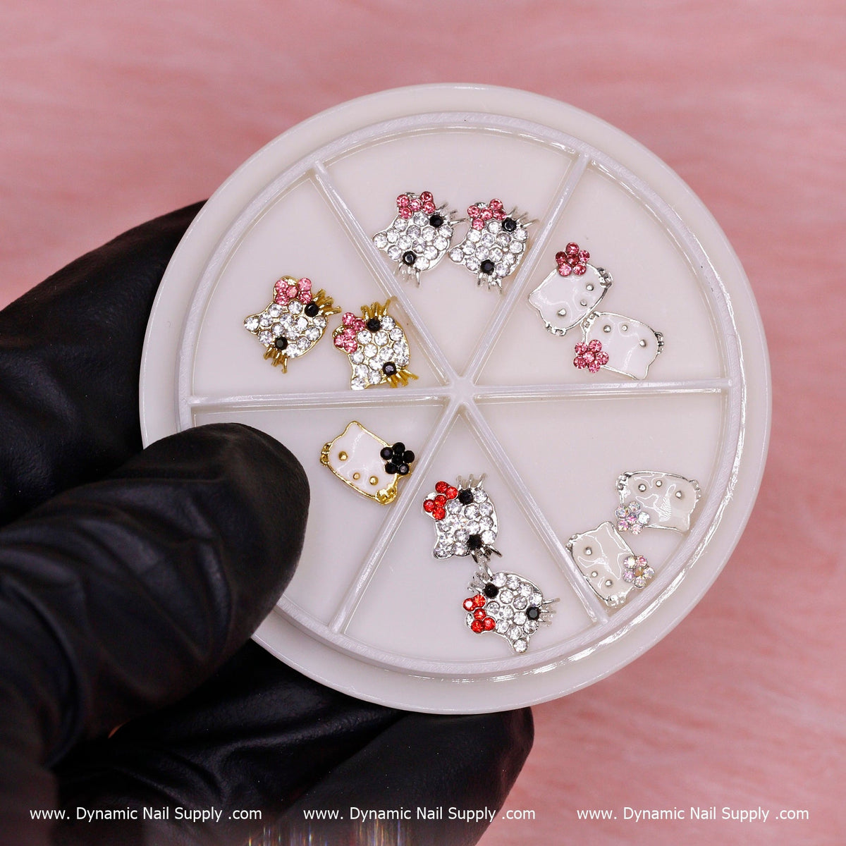 12 pcs 3D Cute Hello Kitty charms for Nails Art Design