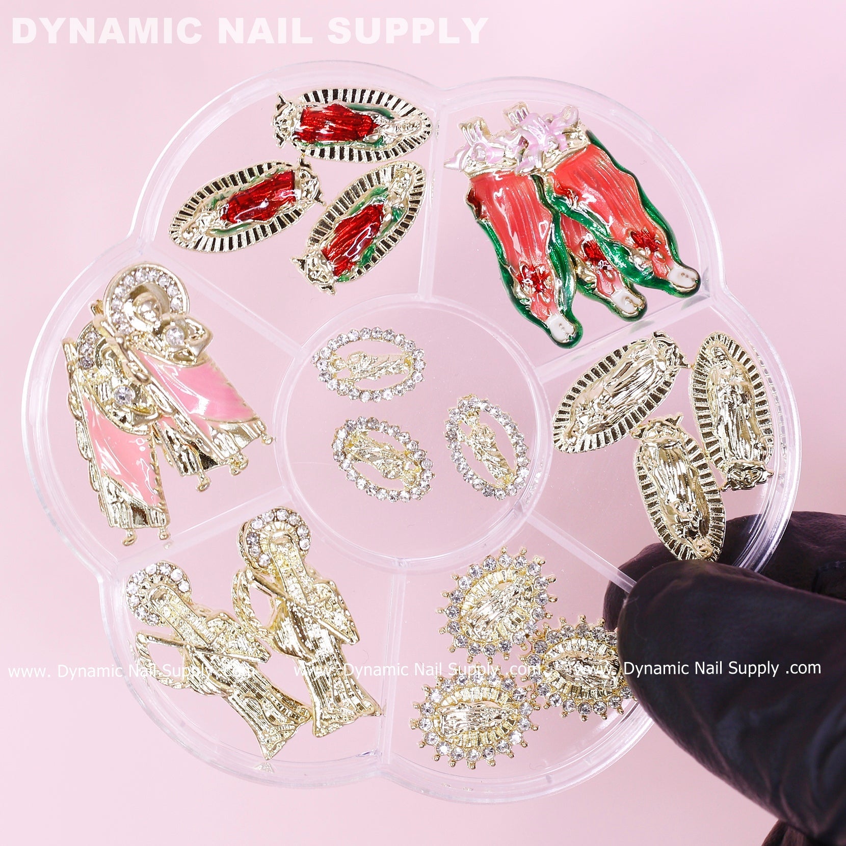20 pcs Mixed (San Judas / Virgin Mary/Santa Muerte) Religious Charms for Vintage Nails Art design