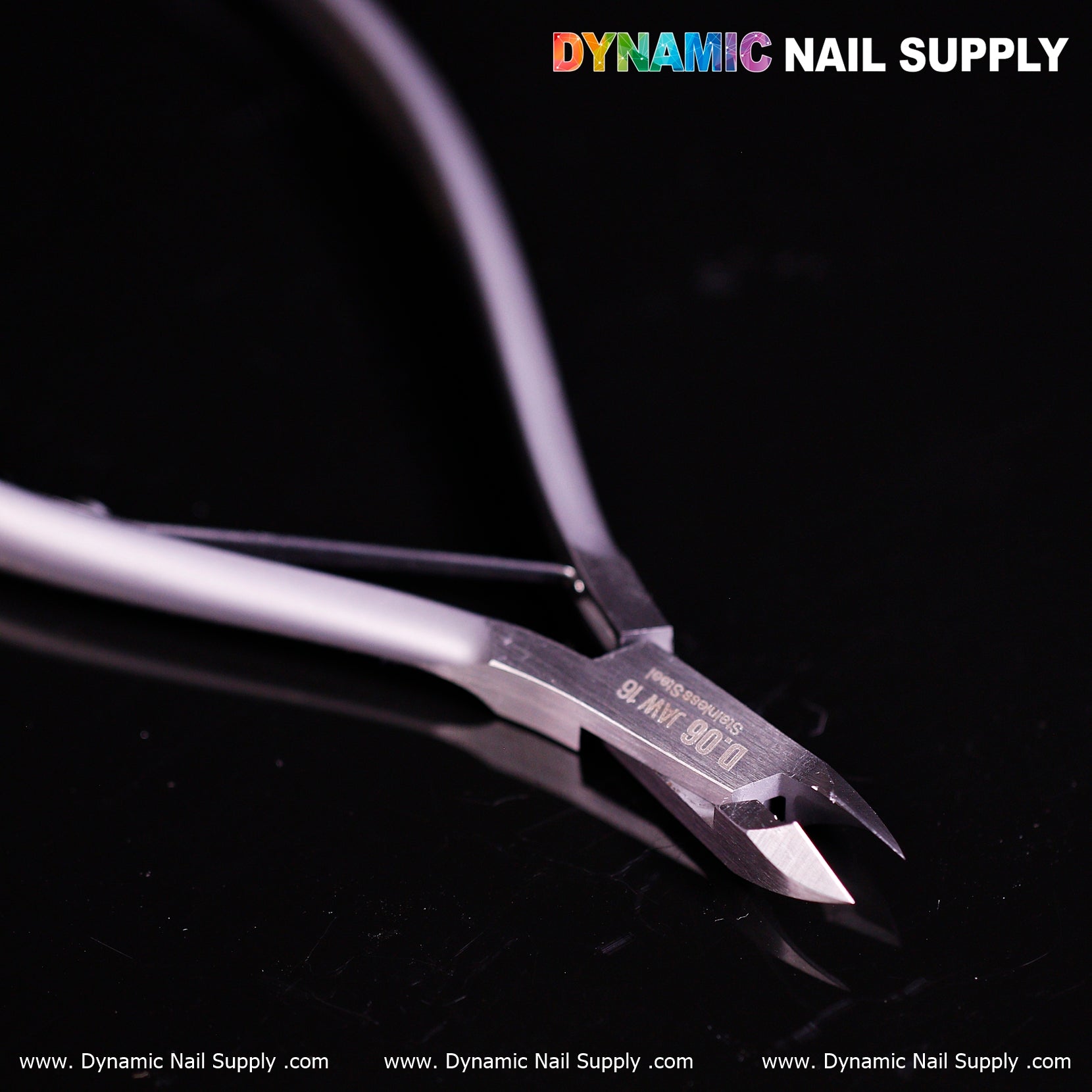 D06 - Jaw 16 - Professional Nail Nippers 鈥?Full Jaw Sharp Cuticle Cutter for Salon or Home Use