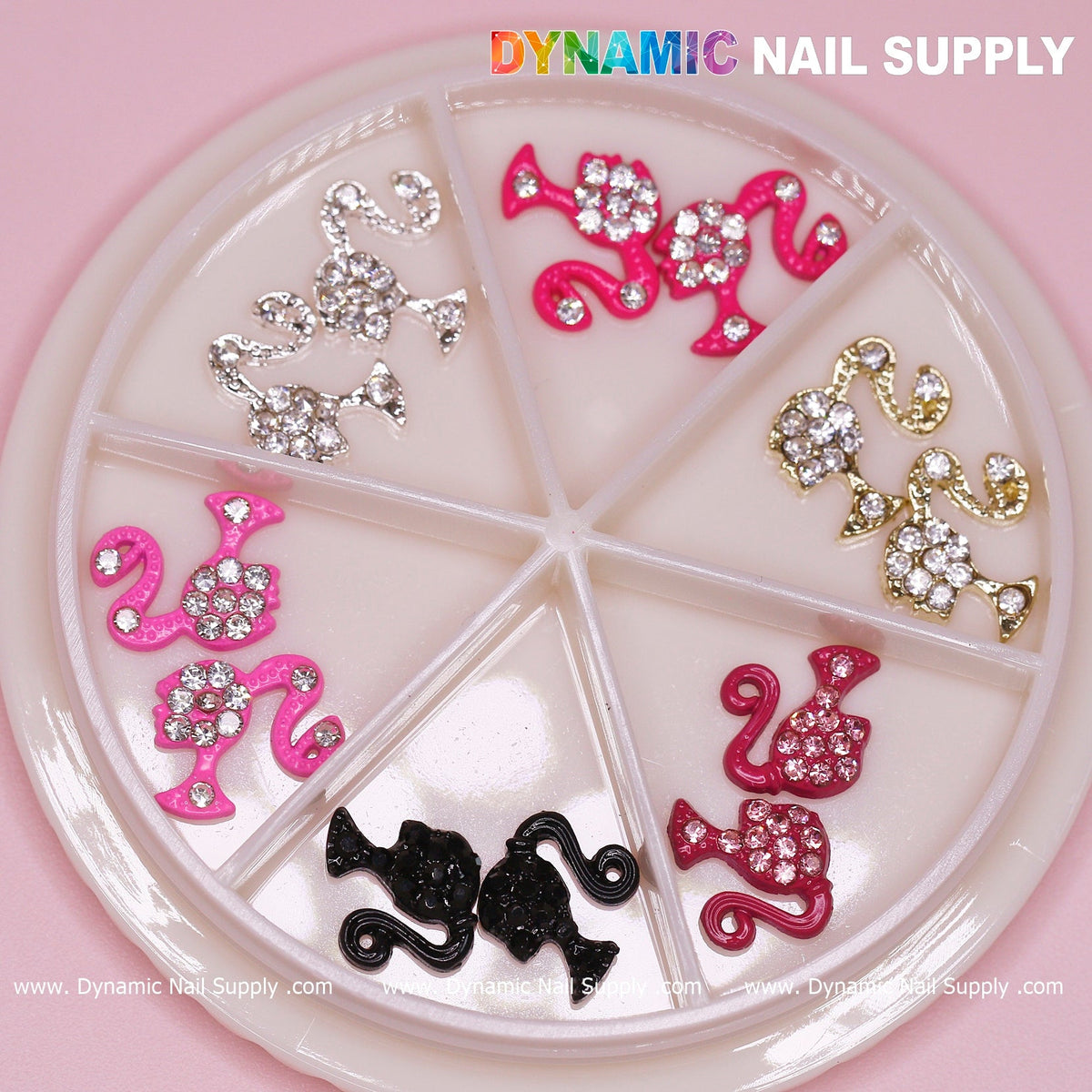 12 pcs of Barbie Girl head nail charms for Nails Designer (Various colors)