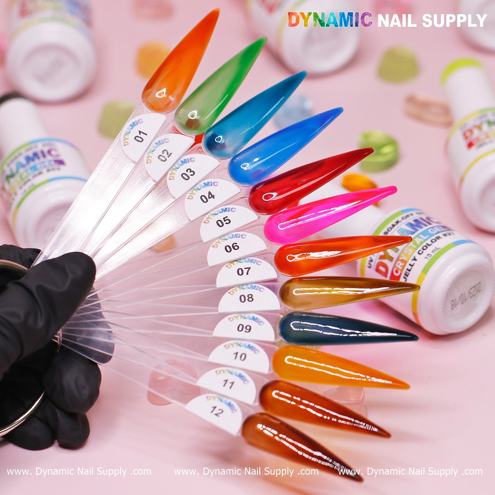 Crystal Gel Polish - Jelly Color Collection (36 sheer colors)