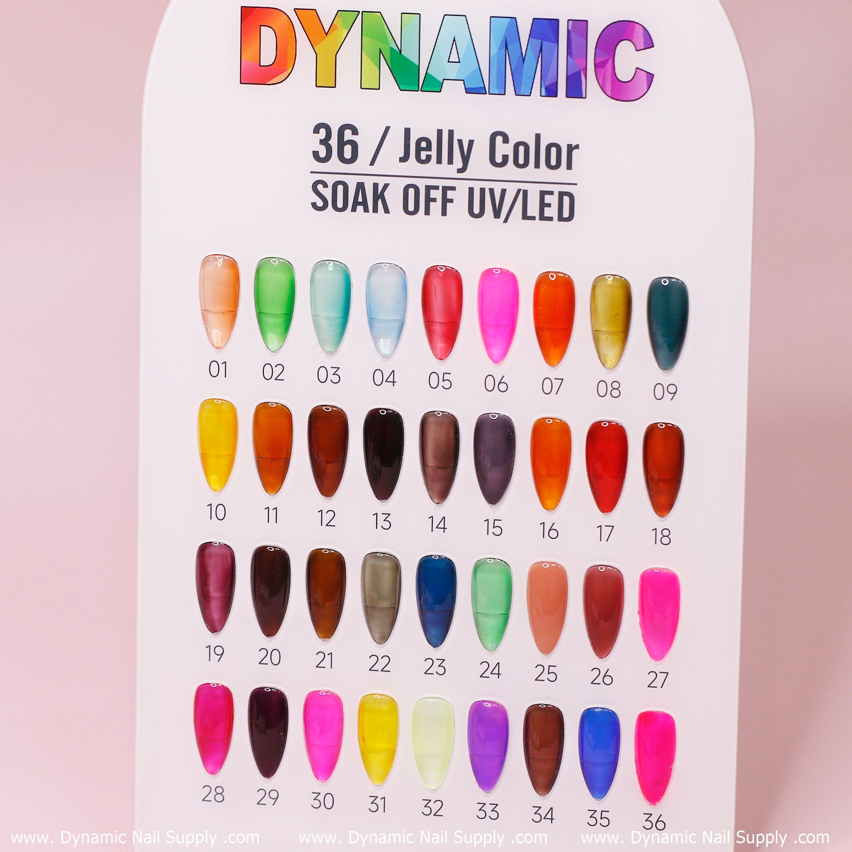 Crystal Gel Polish - Jelly Color Collection (36 sheer colors)