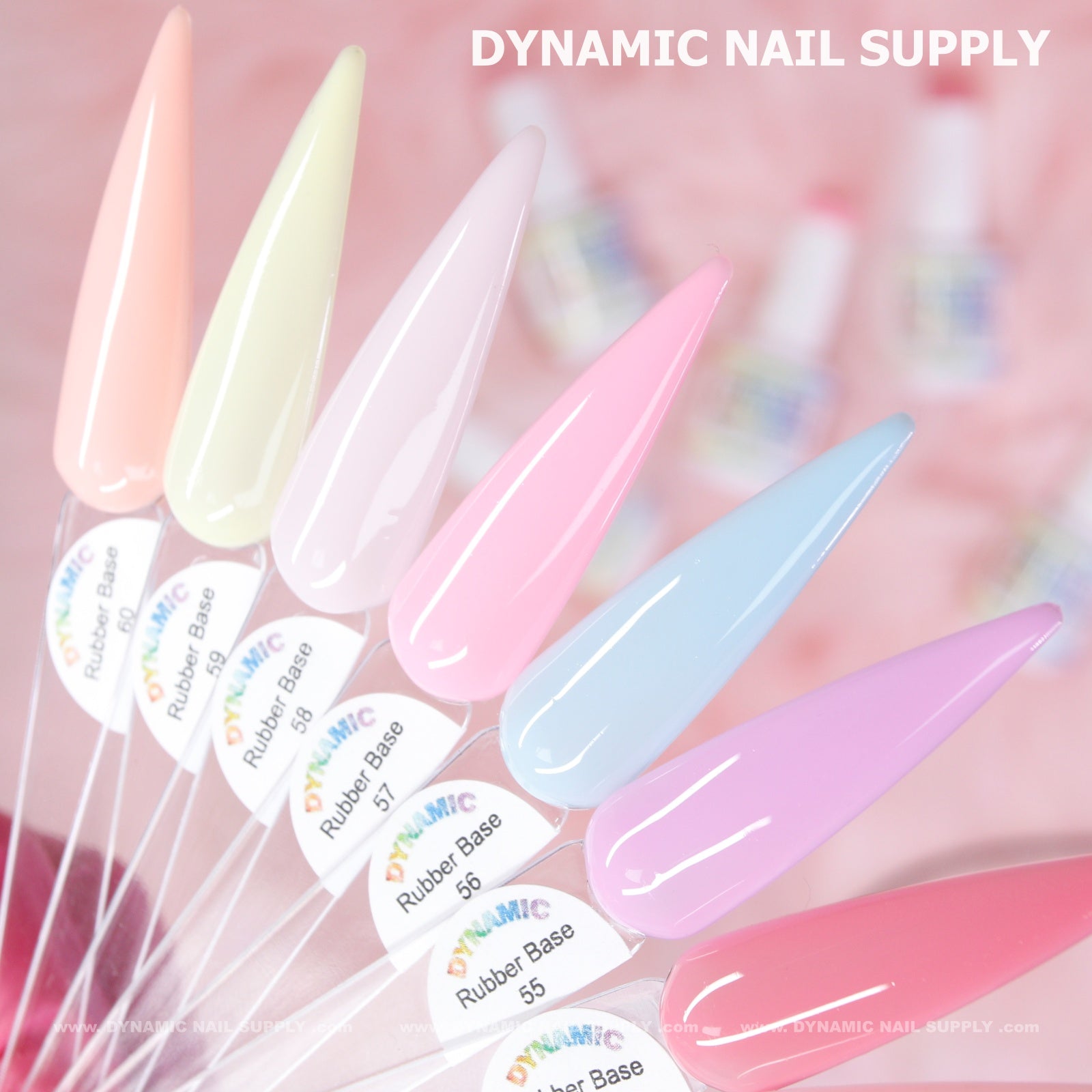 (BIAB) Rubber Base Nude Color Builder Gel Polish Collection From 49 to 60