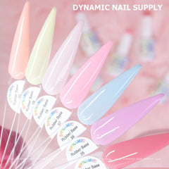 (BIAB) Rubber Base Nude Color Builder Gel Polish Collection From 49 to 60