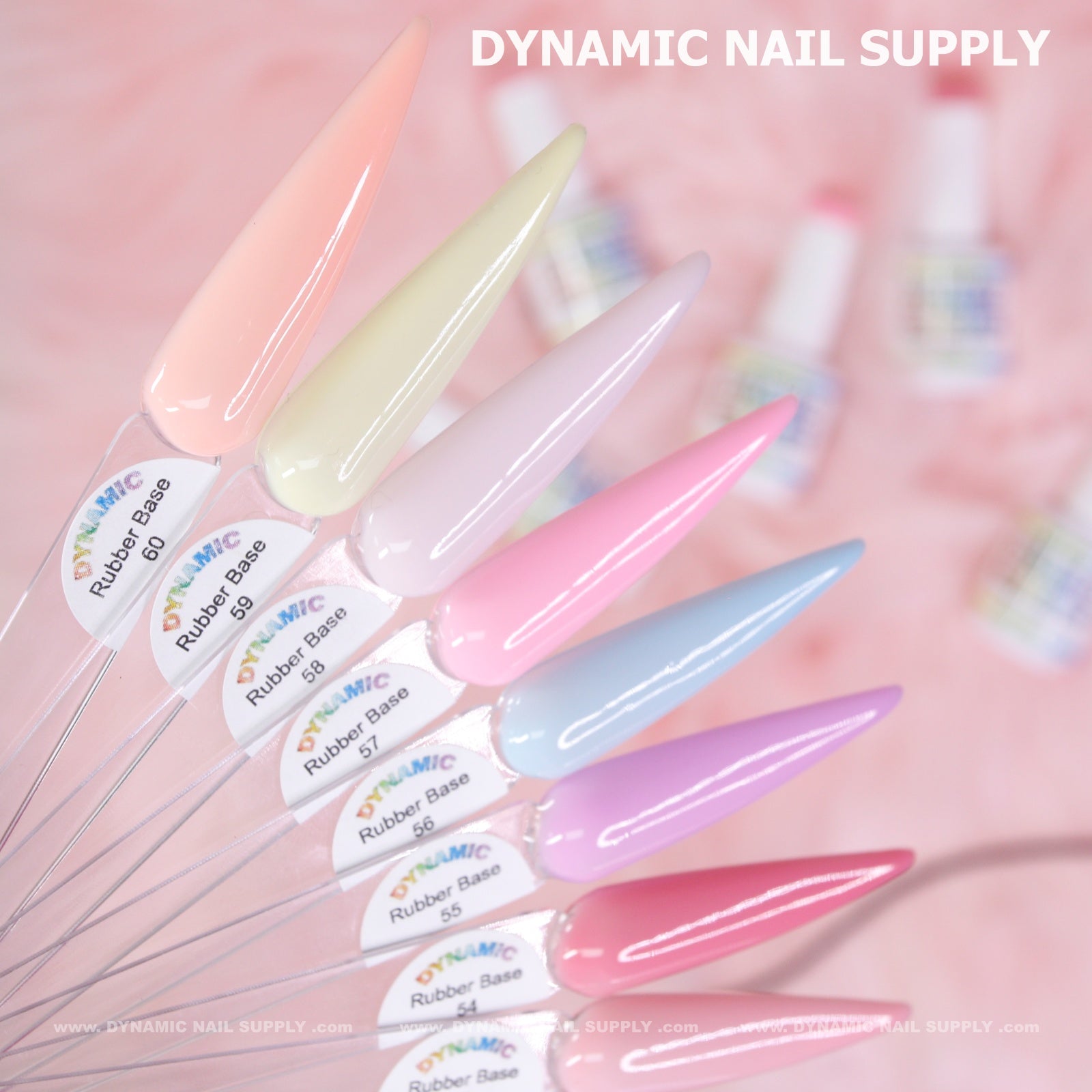 (BIAB) Rubber Base Nude Color Builder Gel Polish Collection From 49 to 60