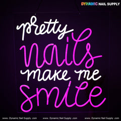 Bold & Bright "Pretty Nails" Neon LED Sign 鈥?Eye-Catching Wall Light for Salons & Beauty Spaces