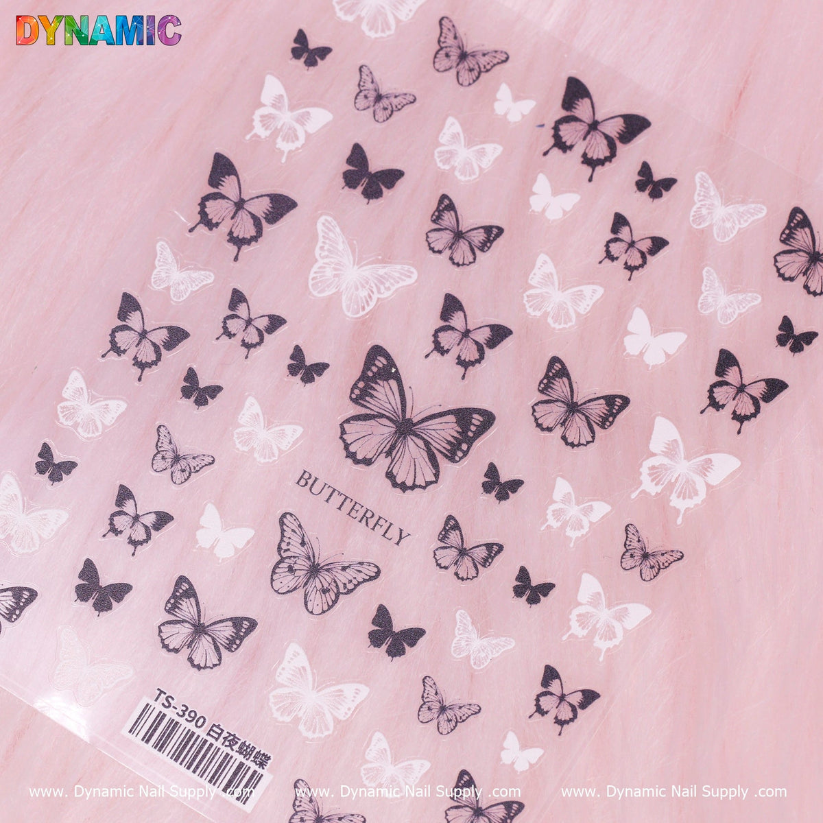 Black and White Butterfly Sticker (TS-390)