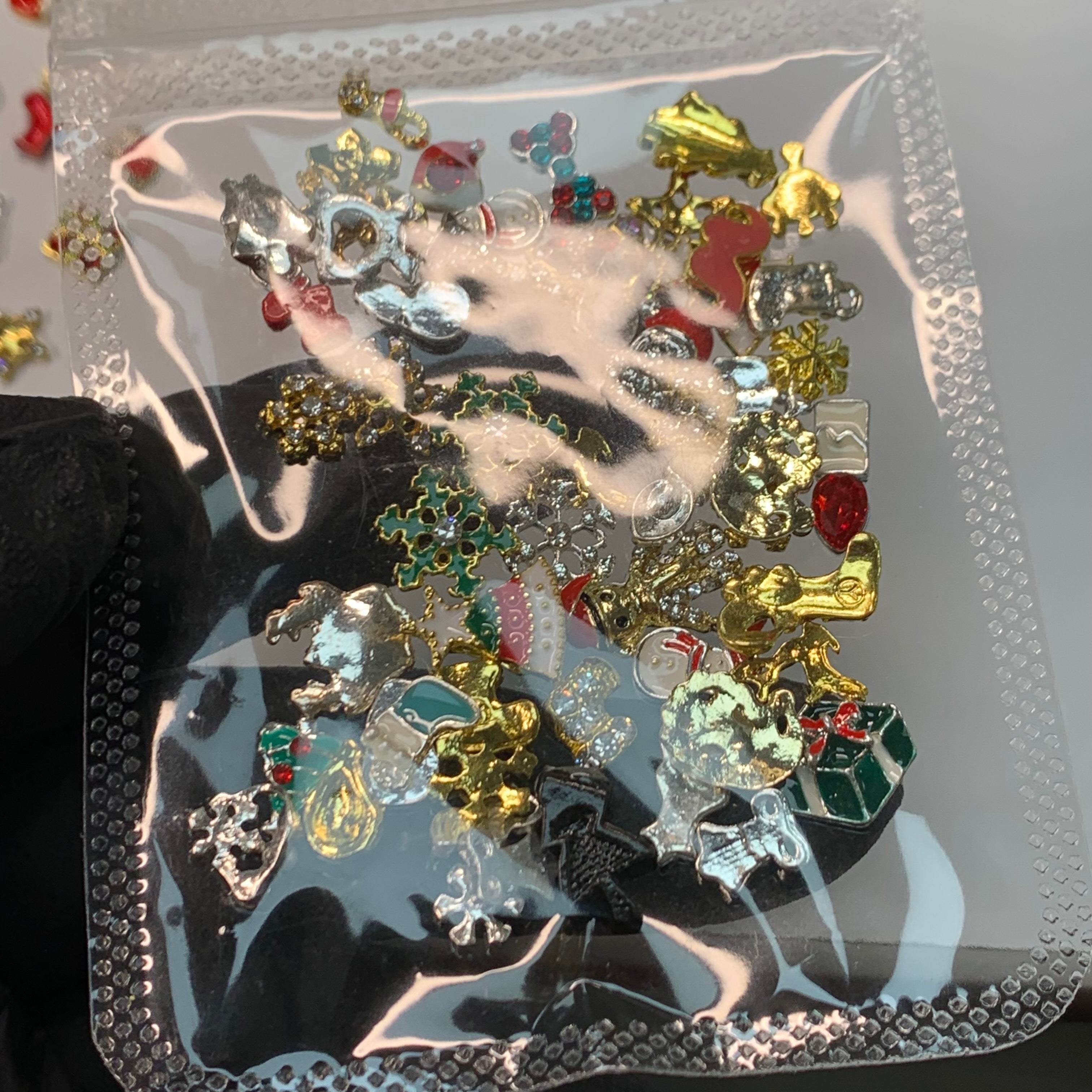 50 pcs Christmas Charms for Winter Nails Art Design